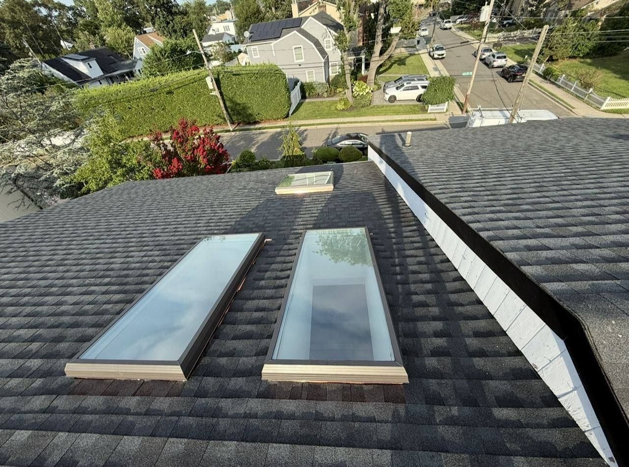 Skylight replacement with copper flashing - after